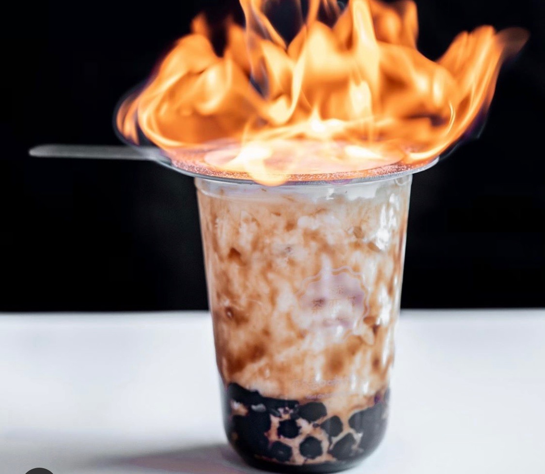 Order Creme Brulee Dirty Boba food online from Feng Cha Garland store, Garland on bringmethat.com