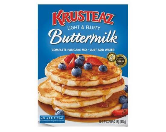 Order Krusteaz Pancake Mix Buttermilk (32 oz) food online from Urban Value Corner Store store, Dallas on bringmethat.com