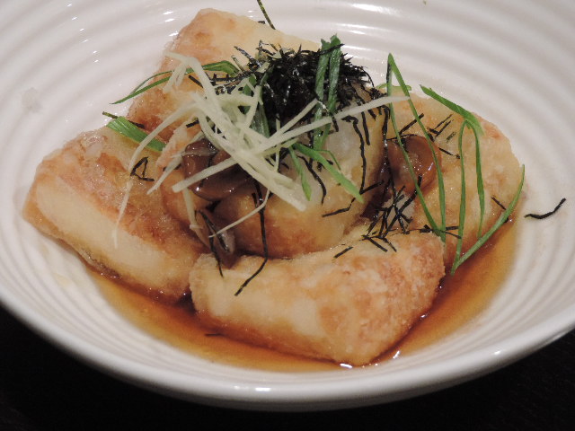 Order A10. Agedashi Tofu food online from Icho Izakaya Fusion Cuisine store, Temple City on bringmethat.com