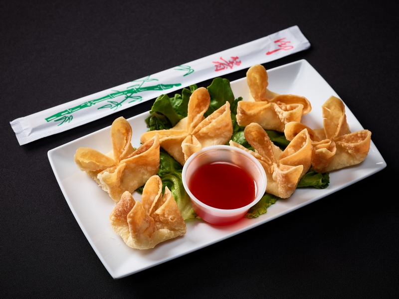 Order 6 Pieces Crab Rangoon food online from China a Go Go store, Henderson on bringmethat.com