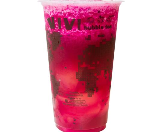 Order Strawberry Jelly Tea(Large) food online from Vivi Bubble Tea store, Metairie on bringmethat.com