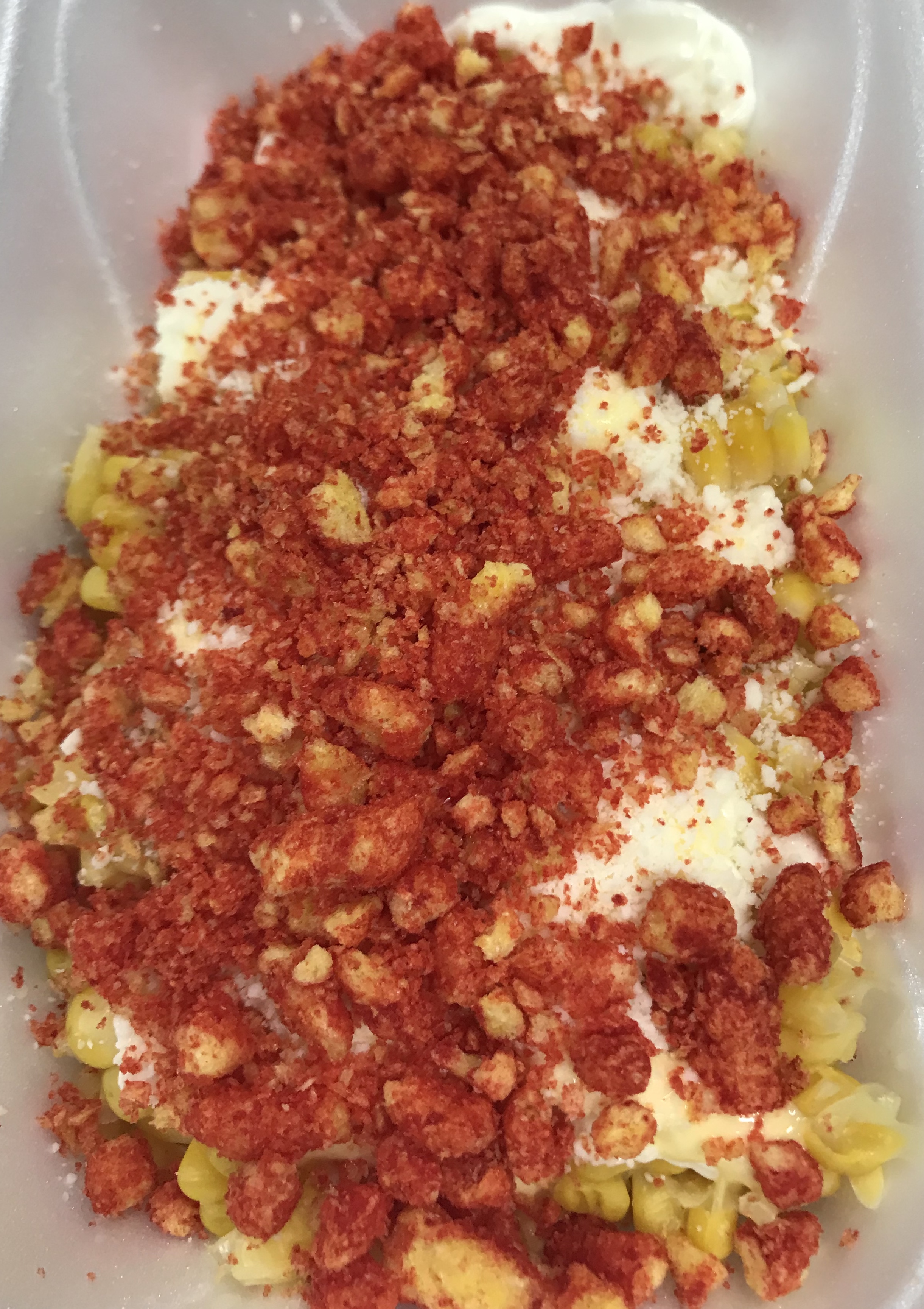 Order Elote with Hot Cheetos (small) food online from Fragola Yogurt store, Chicago on bringmethat.com