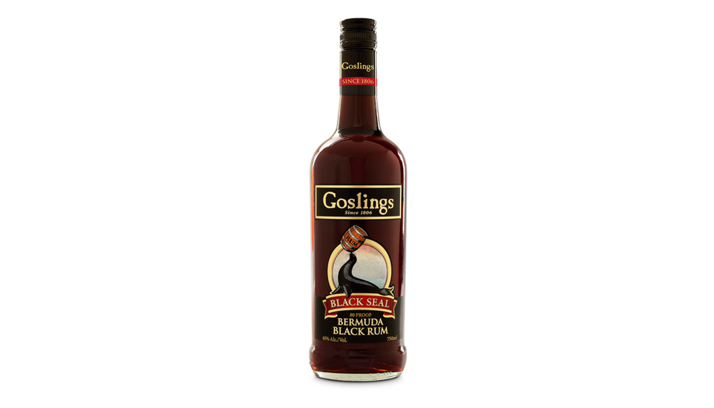 Order Gosling's Black Seal Black Rum 750mL food online from Liquor Palace store, Burbank on bringmethat.com