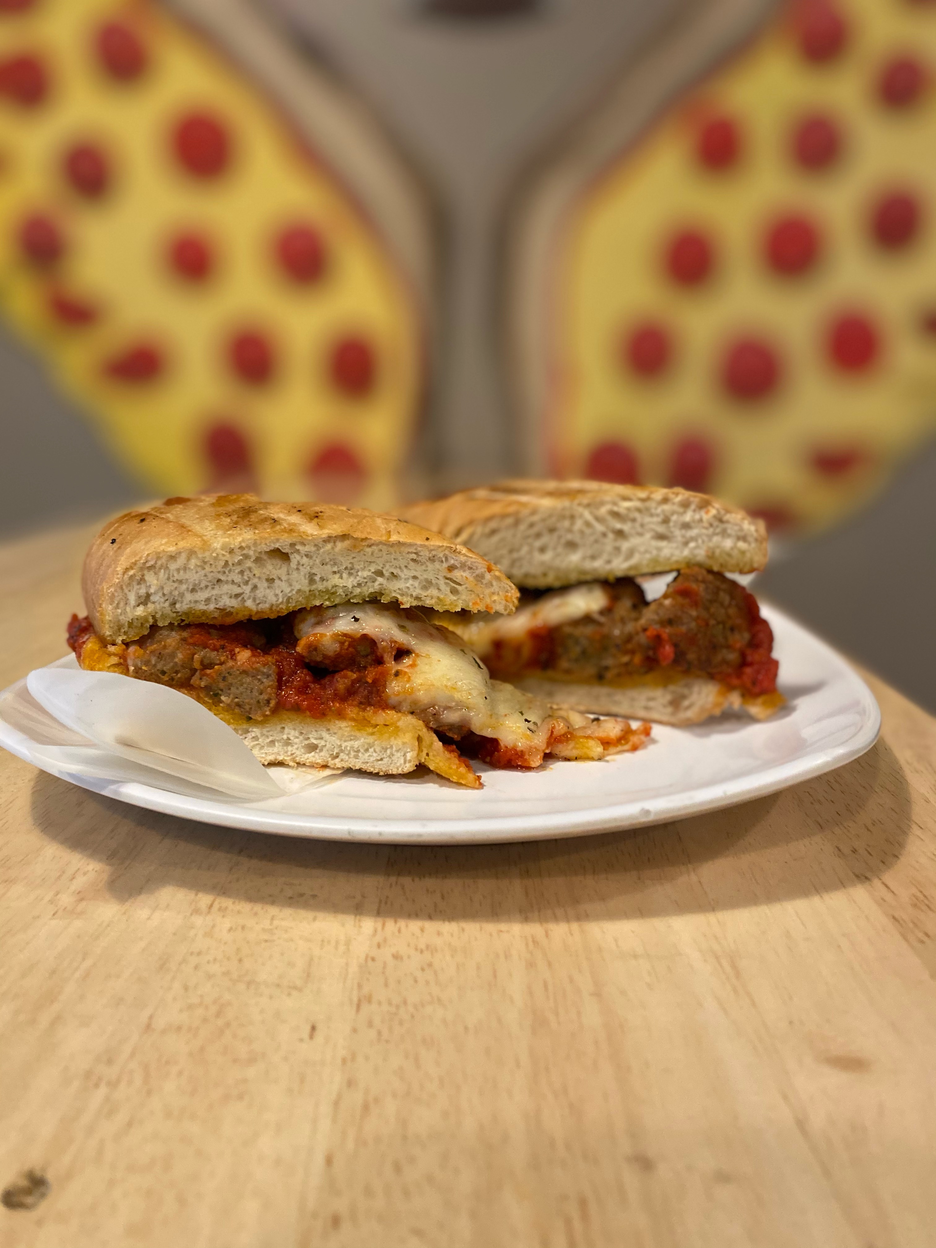 Order 8" Hot Meatball Sandwich food online from Magic Mike Pizza store, Westminster on bringmethat.com