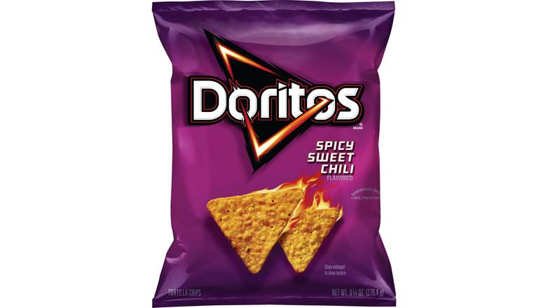 Order Doritos Spicy Sweet Chili Tortilla Chips food online from Trumbull Mobil store, Trumbull on bringmethat.com
