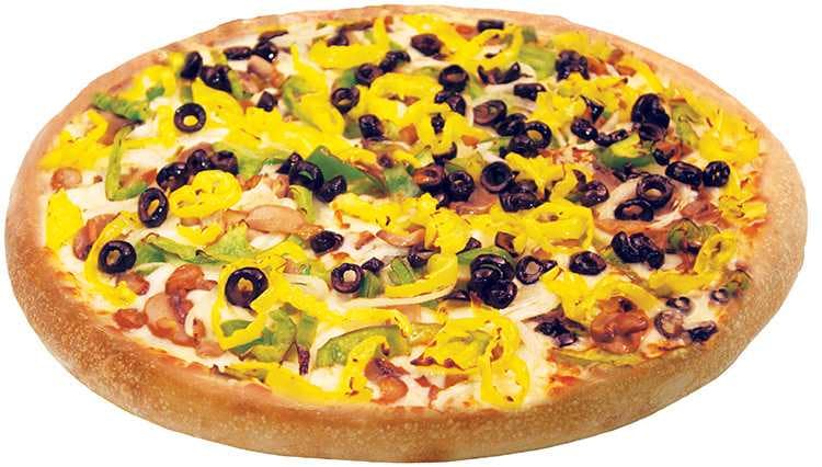 Order Veggie Pizza - Small 10" (6 Slices) food online from Happy's Pizza store, Trenton on bringmethat.com