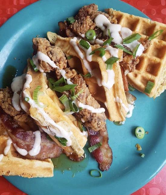 Order Chicken & Waffles food online from The Friendly Toast store, Portsmouth on bringmethat.com