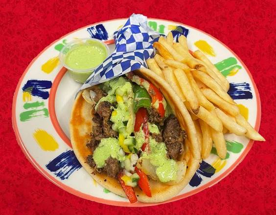 Order Beef Gyro food online from Bombay Cafe store, Cedar City on bringmethat.com