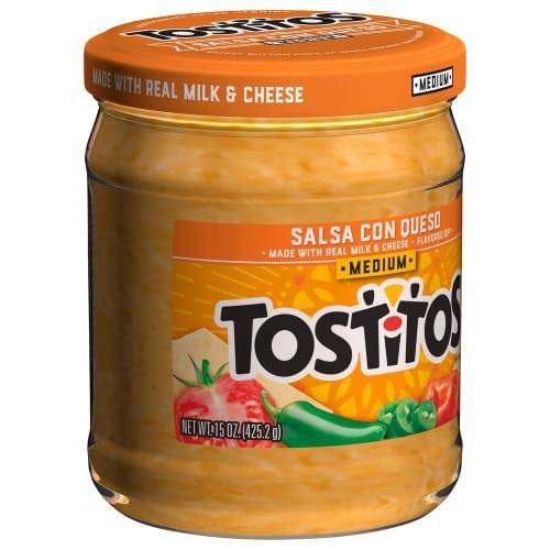 Order Tostitos · Medium Salsa with Queso (15 oz) food online from Mesa Liquor store, Mesa on bringmethat.com