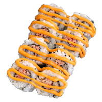 Order Spicy Crab Sushi Roll food online from Berkot Super Foods store, Kankakee on bringmethat.com