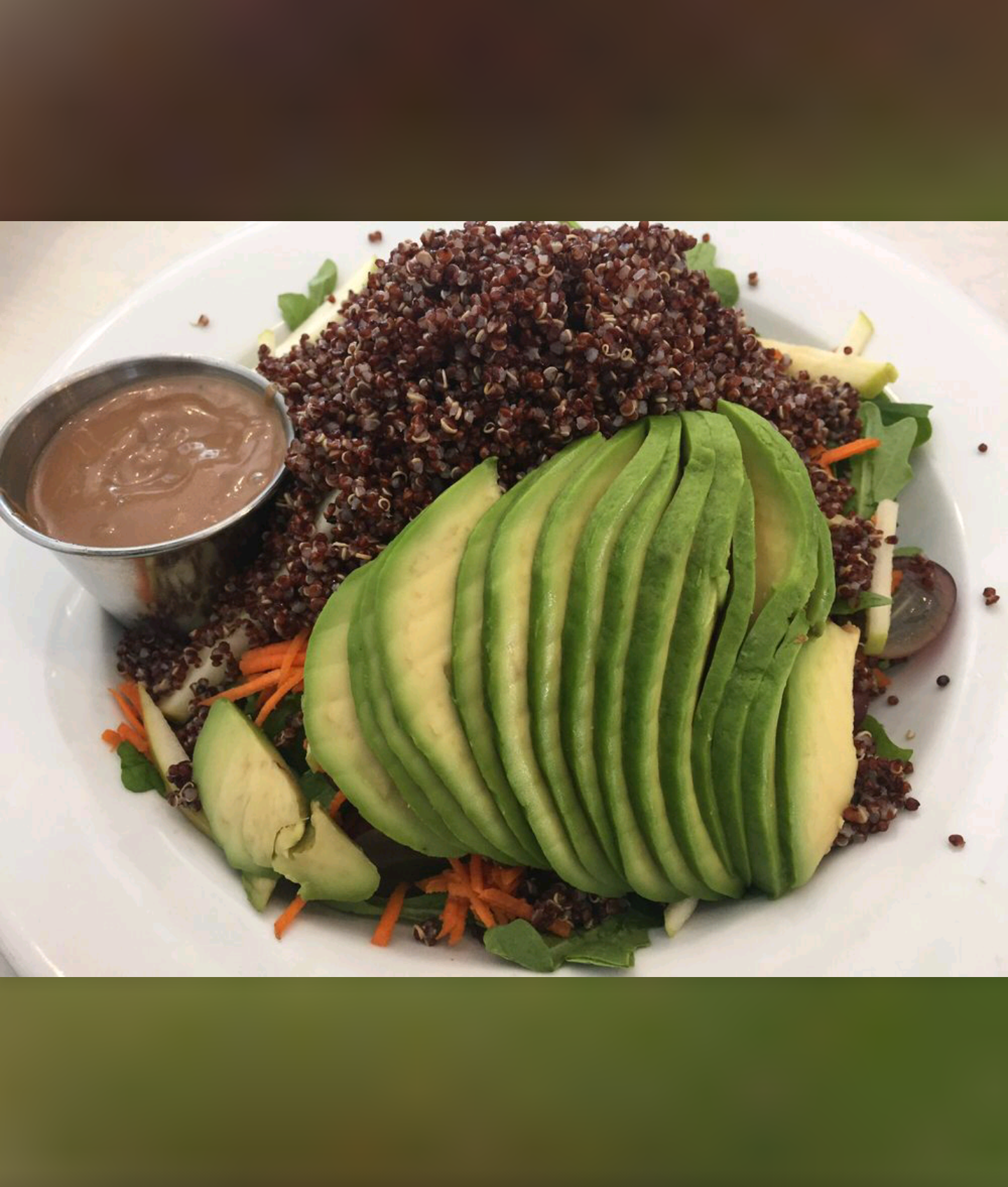 Order Organic Red Quinoa Salad food online from Amandine Patisserie Cafe store, Los Angeles on bringmethat.com
