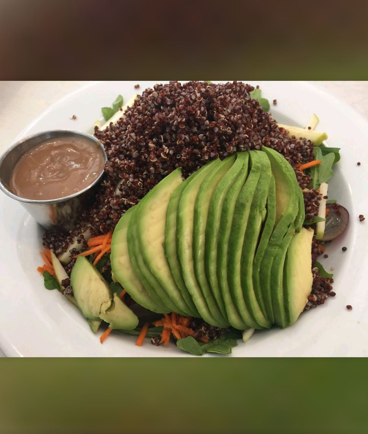 Order Organic Red Quinoa Salad food online from Solo Burritos store, Los Angeles on bringmethat.com