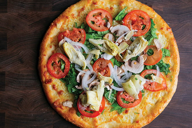 Order 12" Heart-Healthy Veggie food online from Russo's Pizza store, Galveston on bringmethat.com