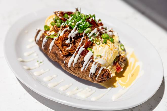 Order Loaded Baked Potato Benedict food online from Hash Kitchen store, Phoenix on bringmethat.com
