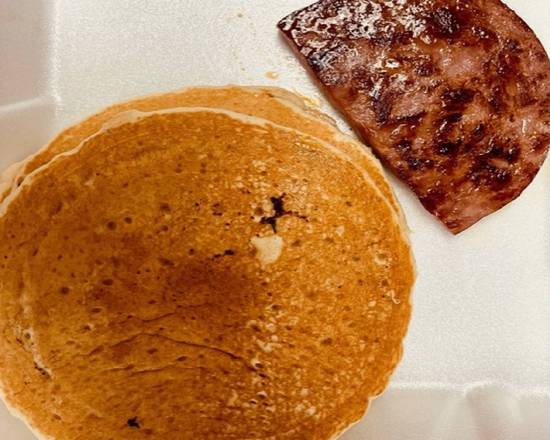 Order Pancakes Platter food online from Trolley Stop Cafe store, Dallas on bringmethat.com