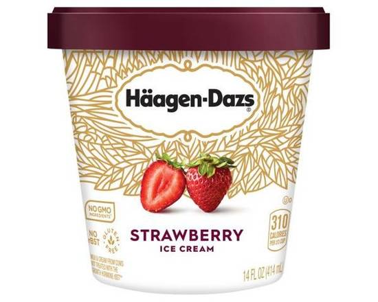 Order Haagen Dazs Strawberry 14 oz food online from Rocket store, Palm Springs on bringmethat.com