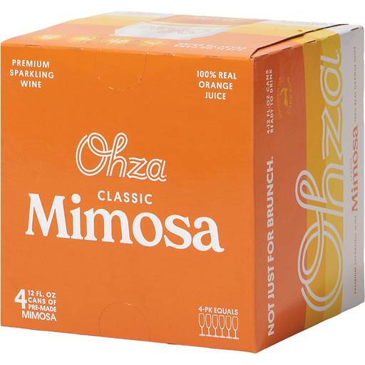 Order Ohza Classic Mimosa 4pk 12 oz cans (4PK 12 OZ) 137047 food online from Bevmo! store, Chino on bringmethat.com
