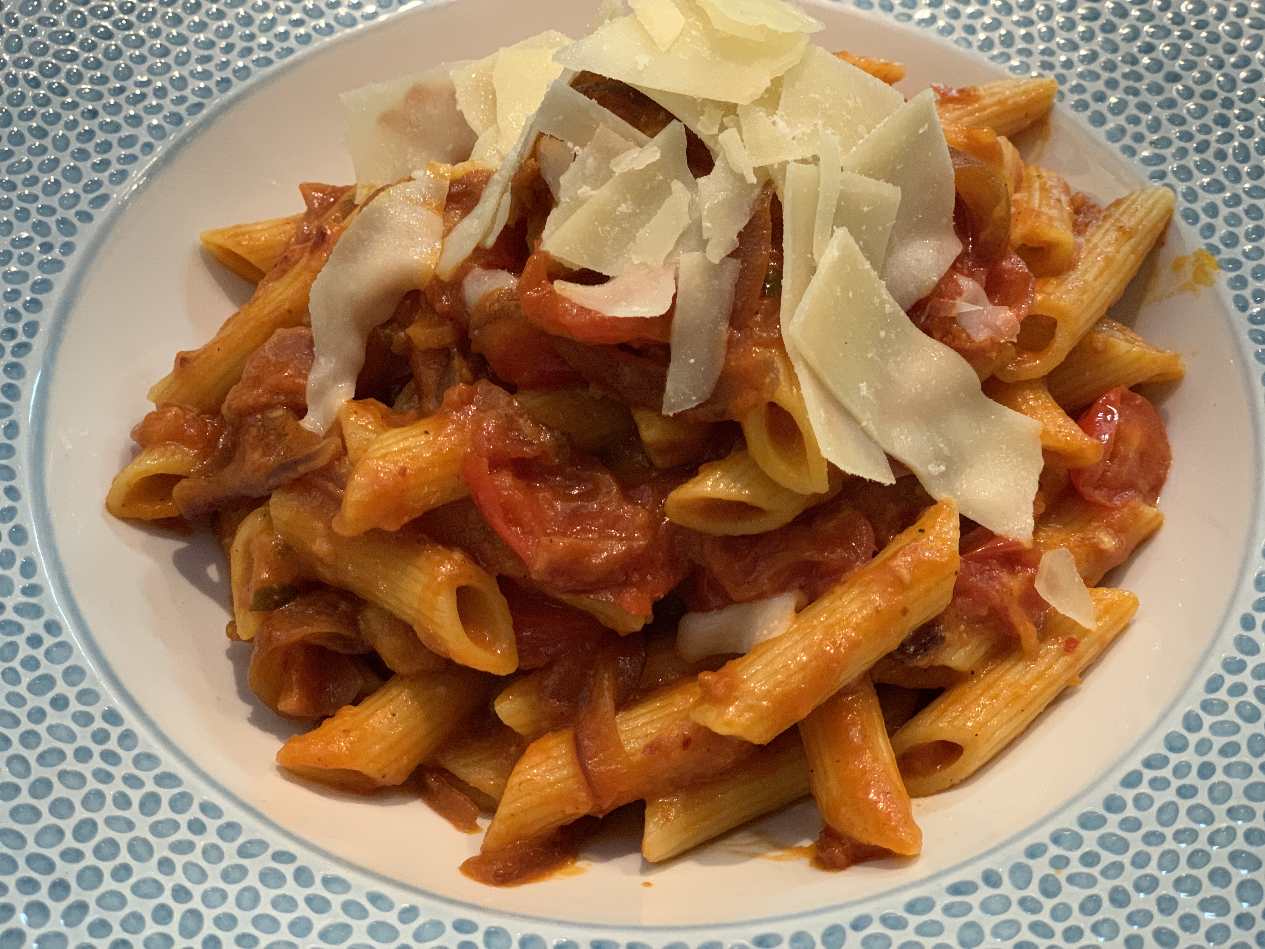Order PENNE ALL’ AMATRICIANA food online from La Panetteria store, Bethesda on bringmethat.com