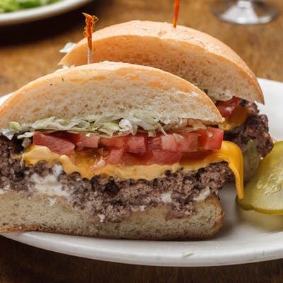 Order Hamburger on Bun food online from Mandina's Restaurant store, Mandeville on bringmethat.com