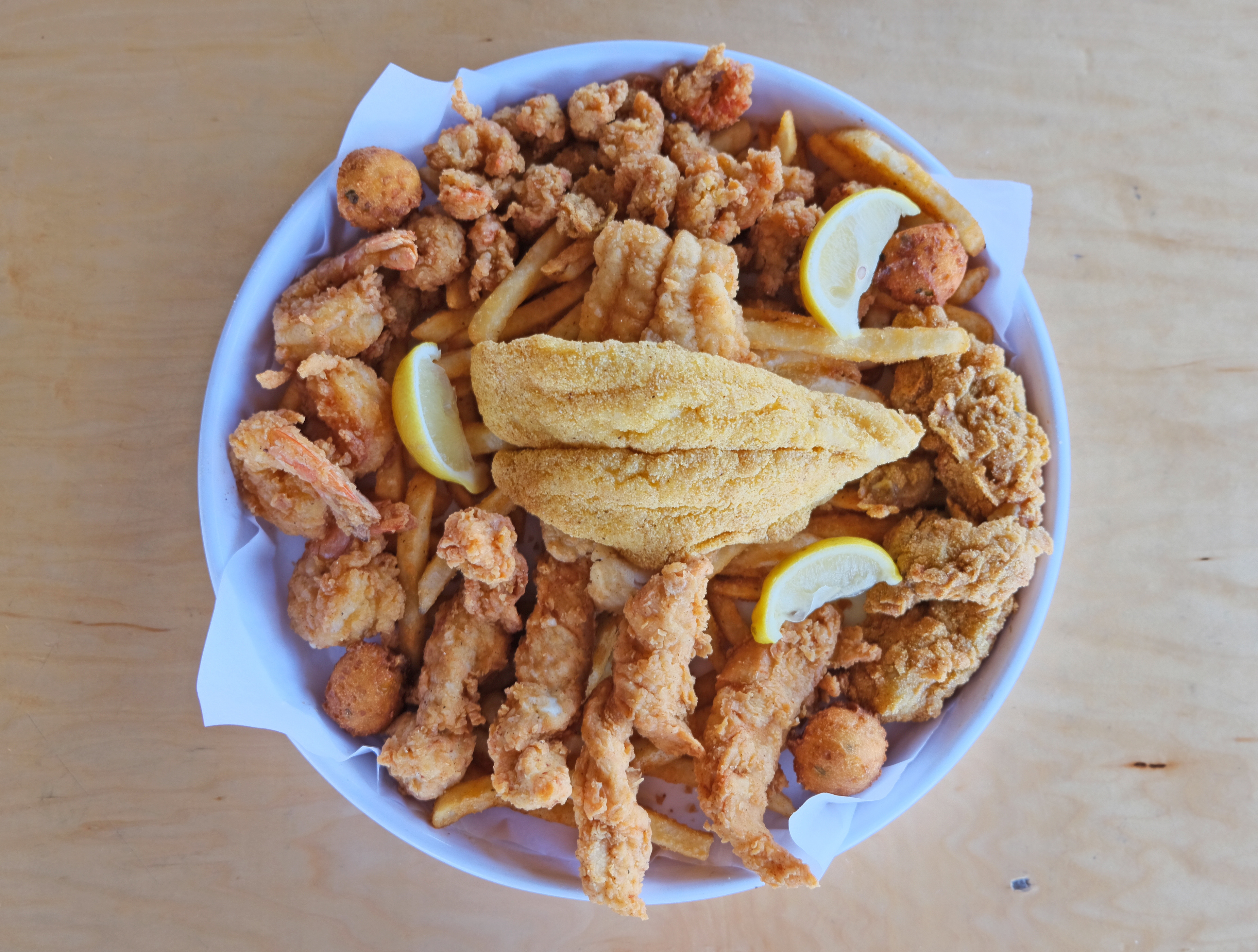 Order The Admiral's Platter Combo food online from The Catch store, Oklahoma City on bringmethat.com