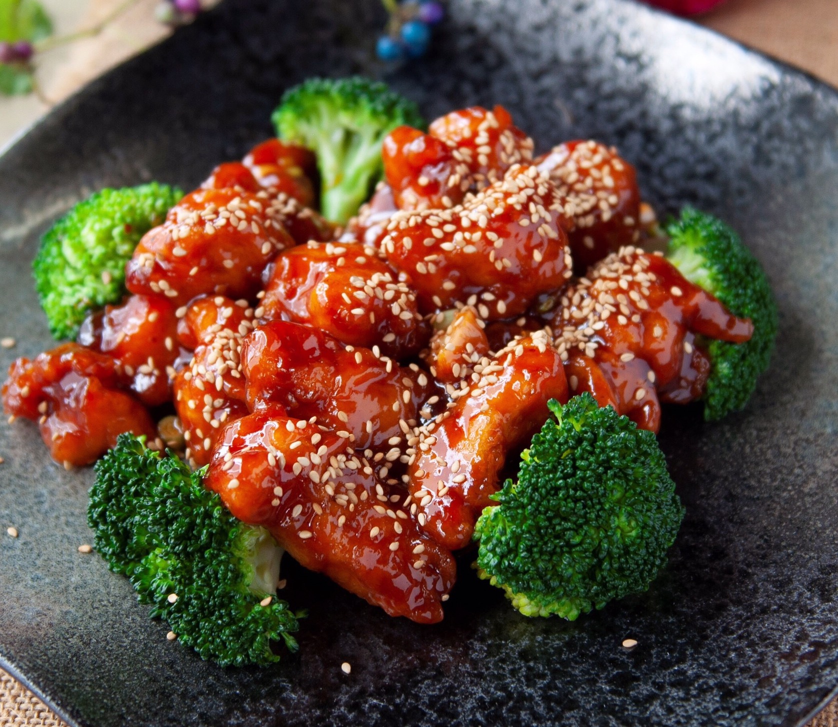 Order Sesame Chicken food online from Yummy Yummy Asian Bistro store, Long Beach on bringmethat.com