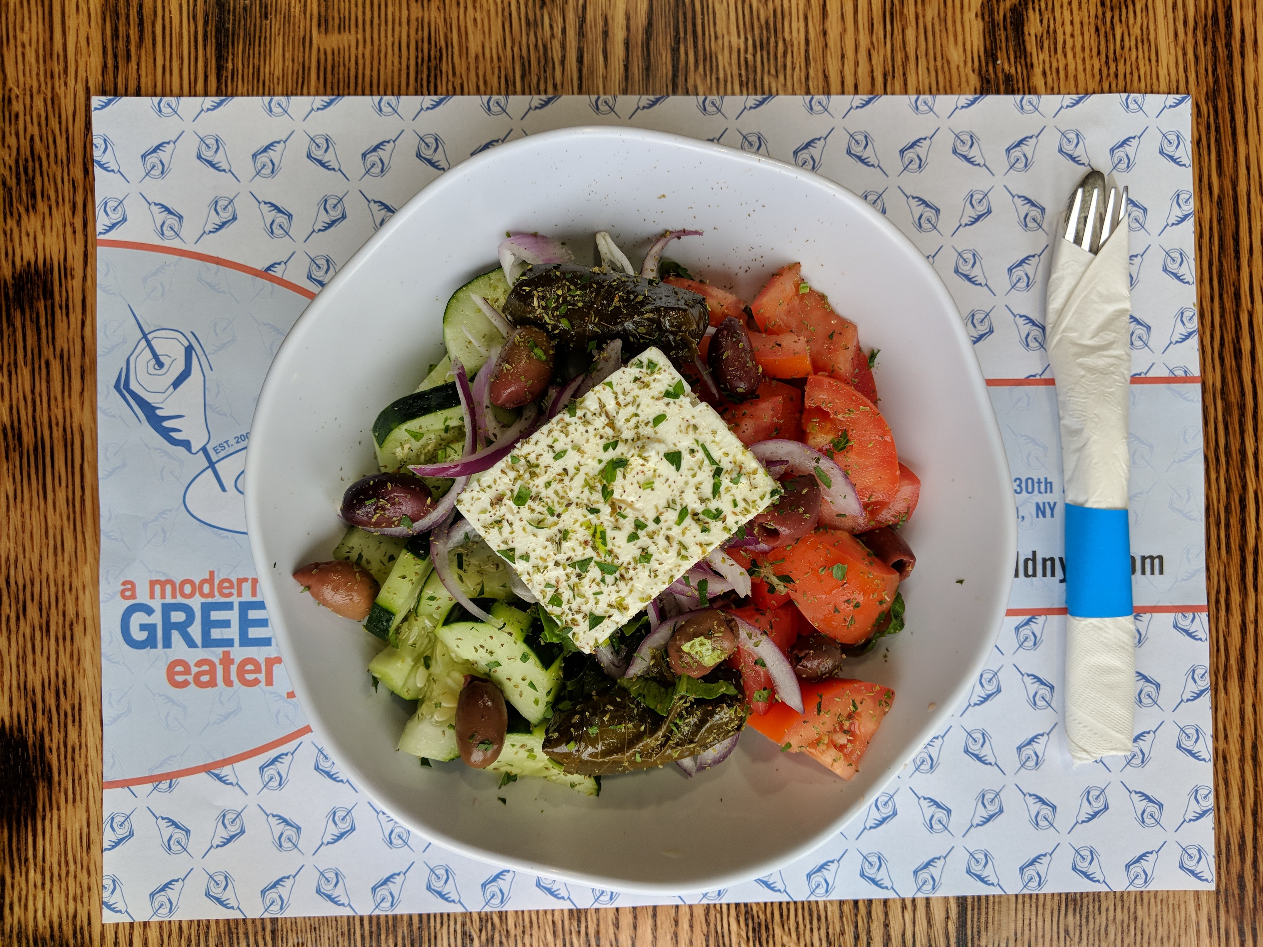Order Greek Salad food online from Gyro World store, Ridgewood on bringmethat.com