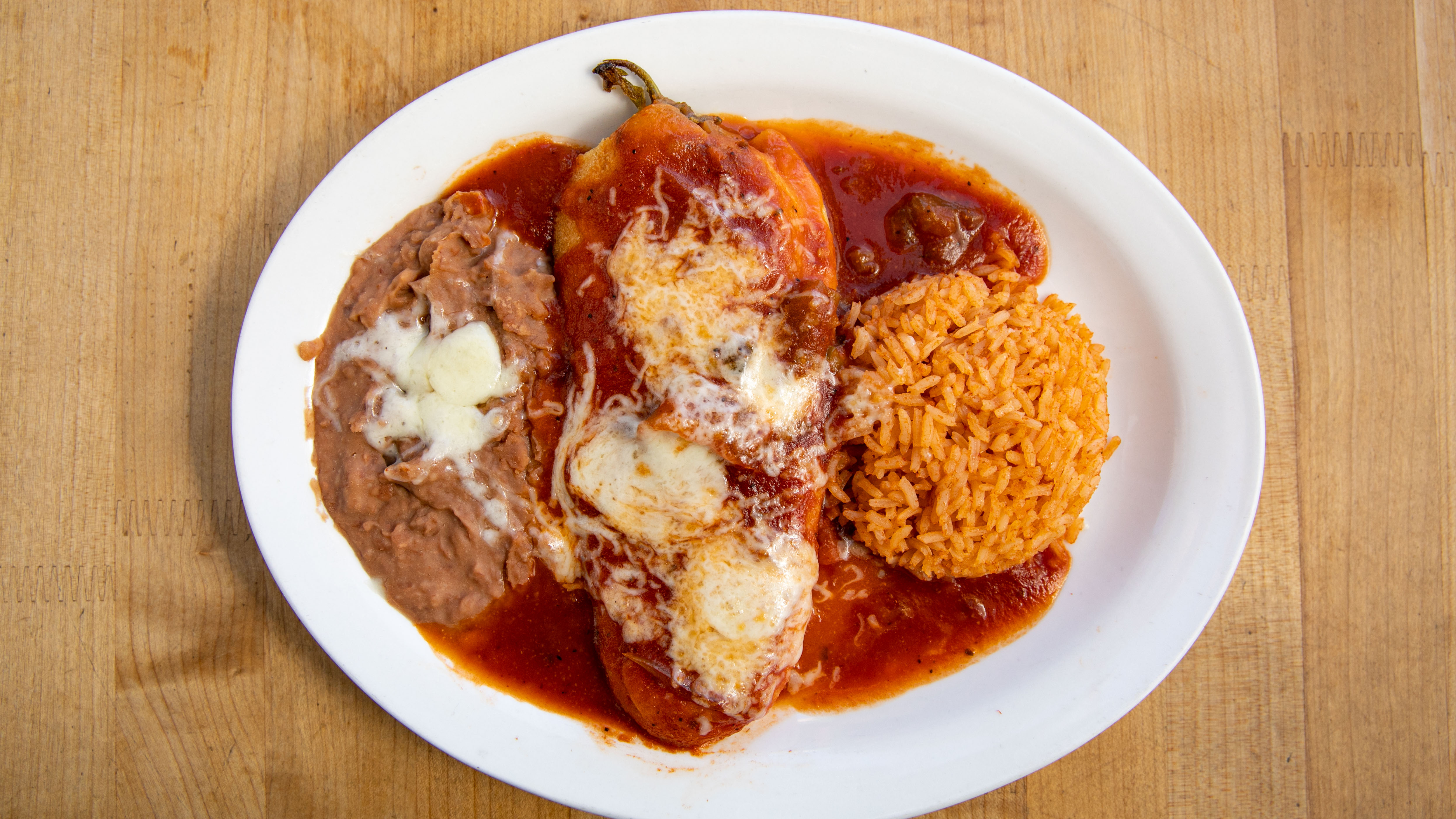 Order One Chile Relleno Combination food online from Casa Don Diego store, Chula Vista on bringmethat.com