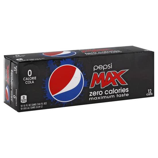 Order Pepsi Cola Zero Sugar Soda Cans (12 oz x 12 ct) food online from Rite Aid store, Barstow on bringmethat.com