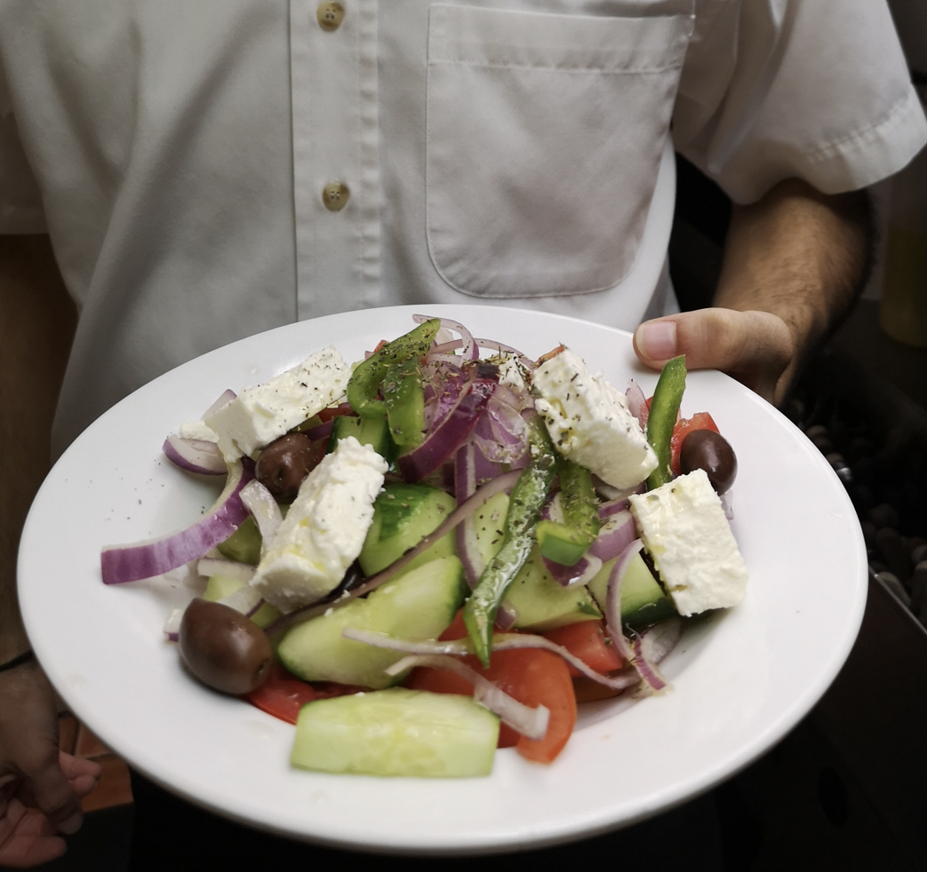 Order Horiatiki Salate food online from Stamna Greek Taverna store, Bloomfield on bringmethat.com