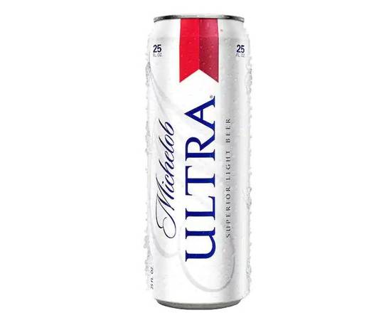 Order Michelob Ultra, 25oz can beer (4.2% ABV) food online from Tenderloin Liquor store, San Francisco on bringmethat.com