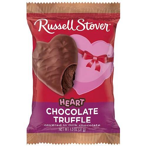 Order Russell Stover Valentine's Chocolate Truffle Heart - 1.3 OZ food online from Walgreens store, Daly City on bringmethat.com