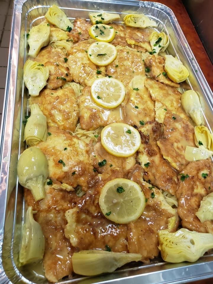 Order Half tray chicken francese  food online from Chris Pizza store, Clifton on bringmethat.com