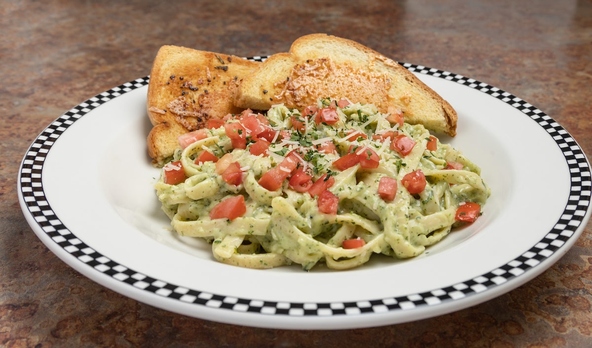 Order Pesto Fettuccine food online from Black Bear Diner store, La Habra on bringmethat.com