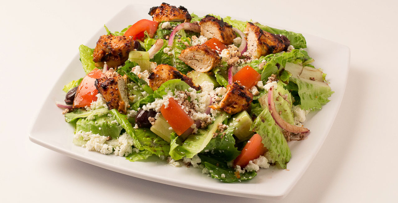 Order S31 Chicken Tika Kabob Salad food online from Zamani Mediterranean Grill store, Spring on bringmethat.com