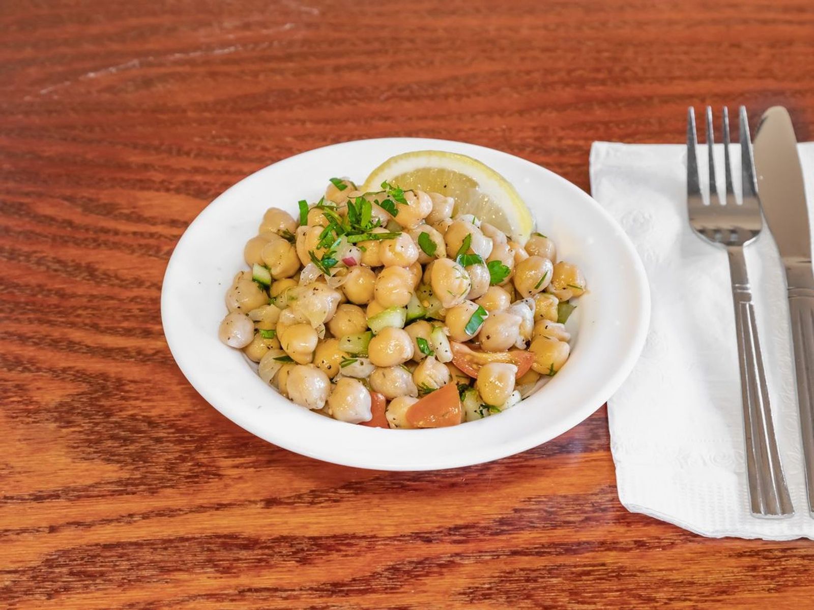 Order Chickpea Salad  food online from Bus stop cafe store, New York on bringmethat.com