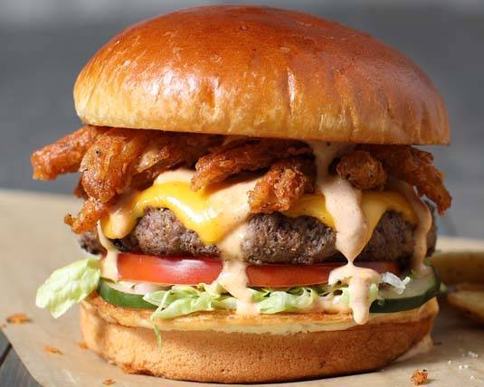 Order Aussie Burger food online from Aussie Grill store, Daly City on bringmethat.com