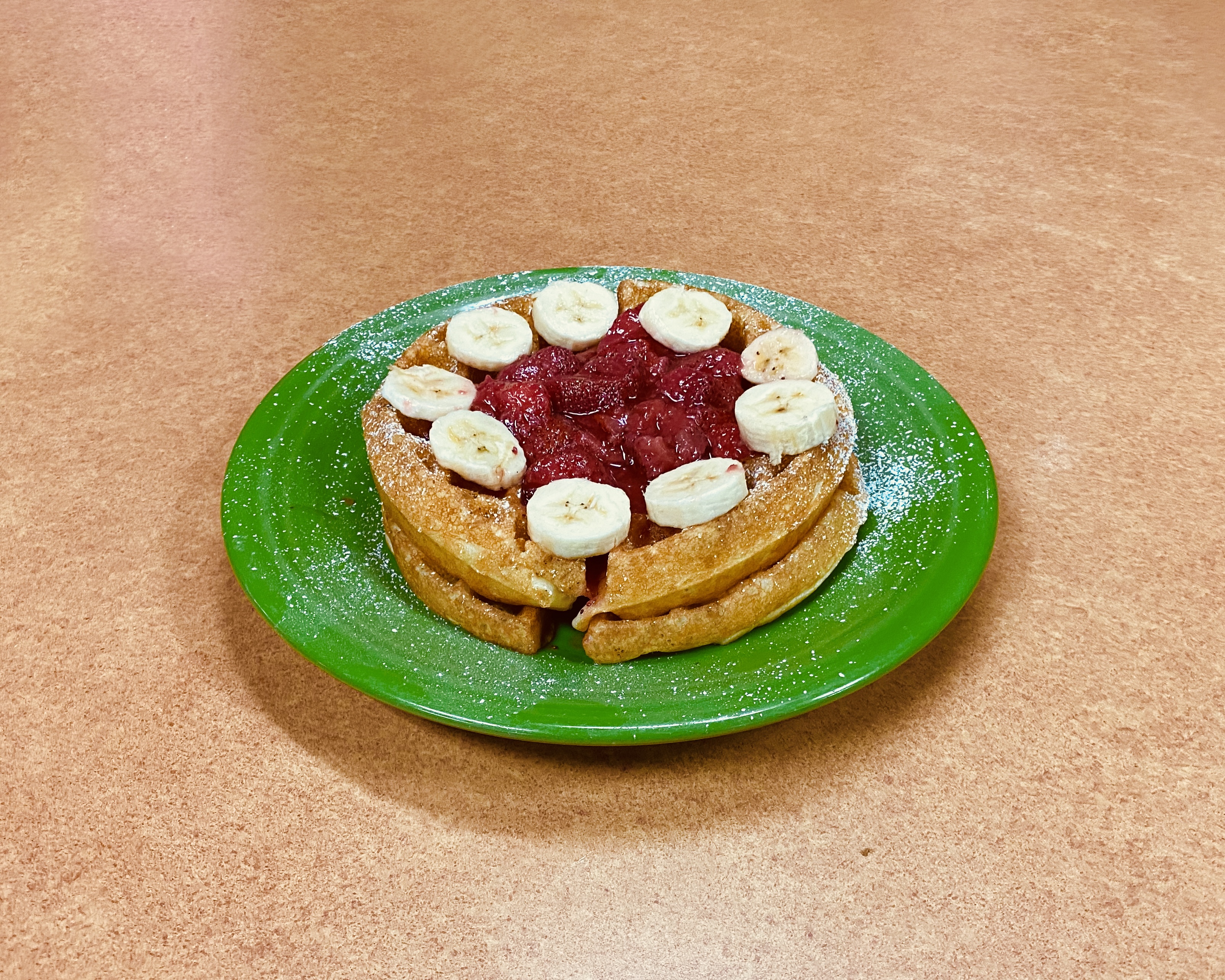 Order Strawberry Banana Waffle food online from The Workz store, Lancaster on bringmethat.com