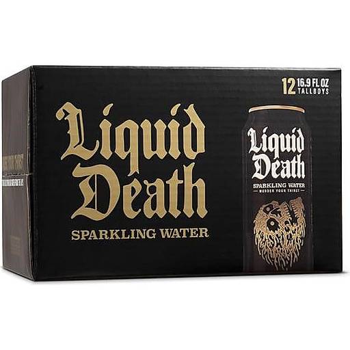 Order Liquid Death Sparkling Water  (12PK 16.9 OZ) 137417 food online from Bevmo! store, Albany on bringmethat.com