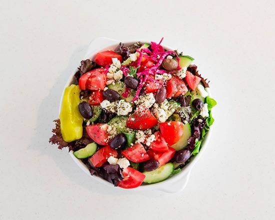 Order Greek Salad food online from Lemon Zest Cafe store, Glendale on bringmethat.com