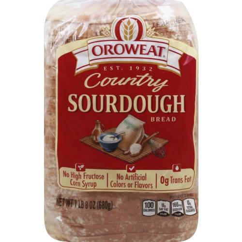 Order Oroweat · Country Sourdough Bread (24 oz) food online from United Supermarkets store, Plainview on bringmethat.com