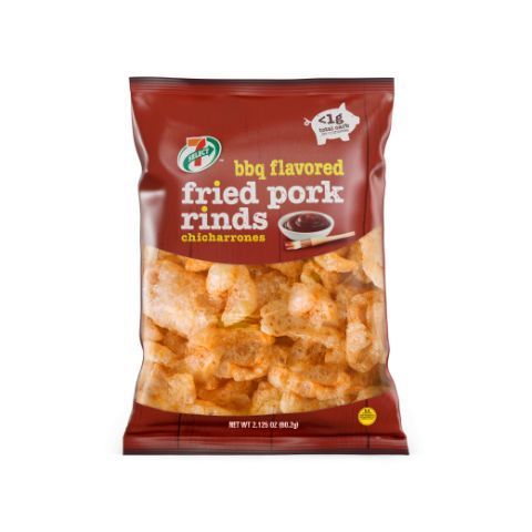 Order 7-Select Pork Rinds BBQ 2.125oz food online from 7-Eleven store, Los Angeles on bringmethat.com