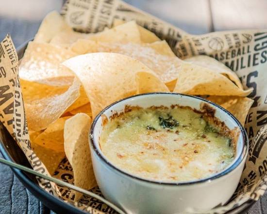 Order Spinach and Artichoke Dip food online from Walk-On's Sports Bistreaux store, Hollywood Park on bringmethat.com
