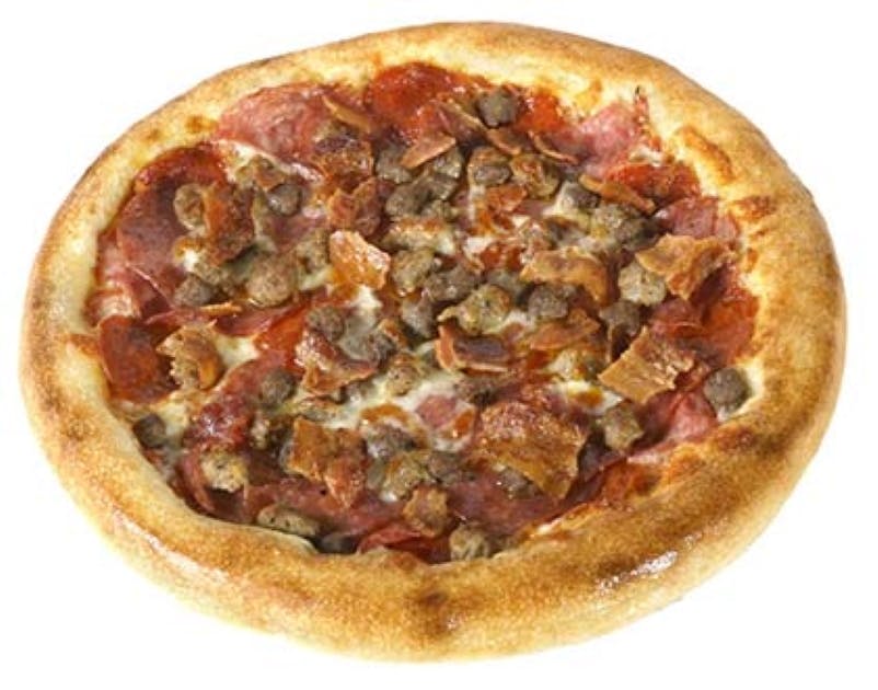 Order Meat Load Pizza - Personal 7'' (4 Slices) food online from Crispy Crust store, Los Angeles on bringmethat.com