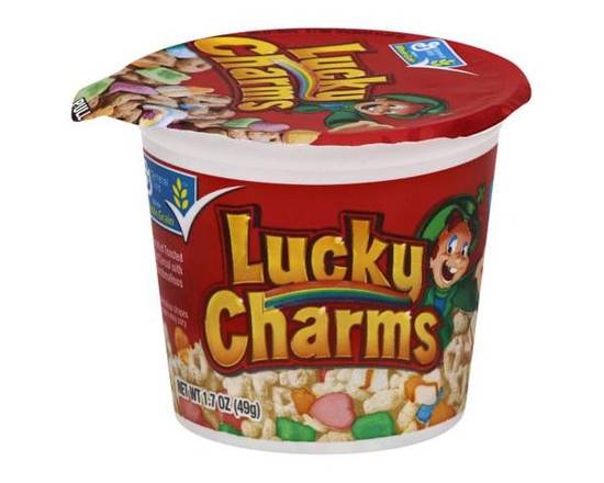 Order General Mills Lucky Charms Gluten Free Cereal Cup 1.73 oz food online from Rocket store, Santa Barbara on bringmethat.com