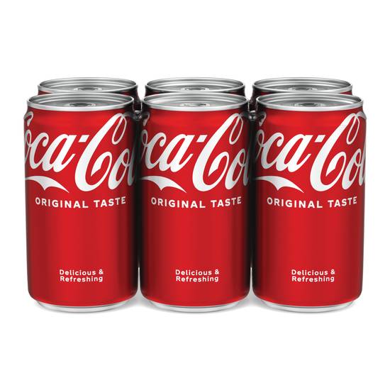 Order Coca-Cola Soda Soft Drink, 7.5 OZ Cans, 6 PK food online from CVS store, JOHNSON CITY on bringmethat.com