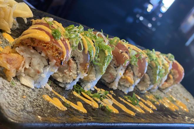 Order Crouching Tiger Roll food online from Royal Sushi & Bar store, New Orleans on bringmethat.com
