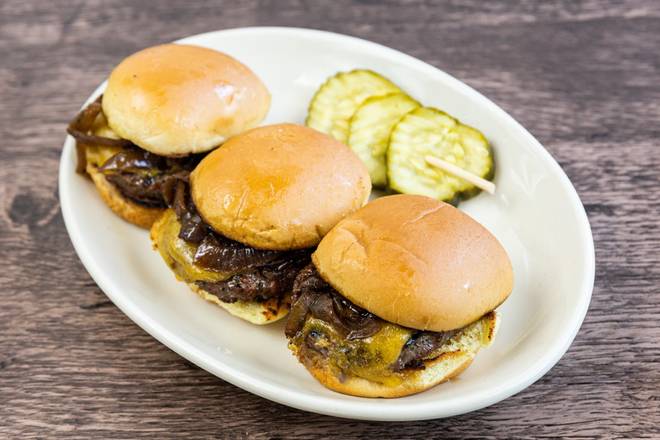 Order CAB® Cheeseburger Sliders food online from Wood Ranch Bbq & Grill store, Irvine on bringmethat.com