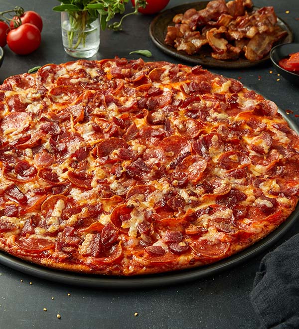 Order Double Bacon Pepperoni food online from Donatos store, Highland Heights on bringmethat.com