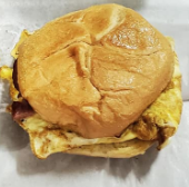Order Roll, bacon, egg and cheese food online from Reyes Mexican Deli Inc. store, Bronx on bringmethat.com