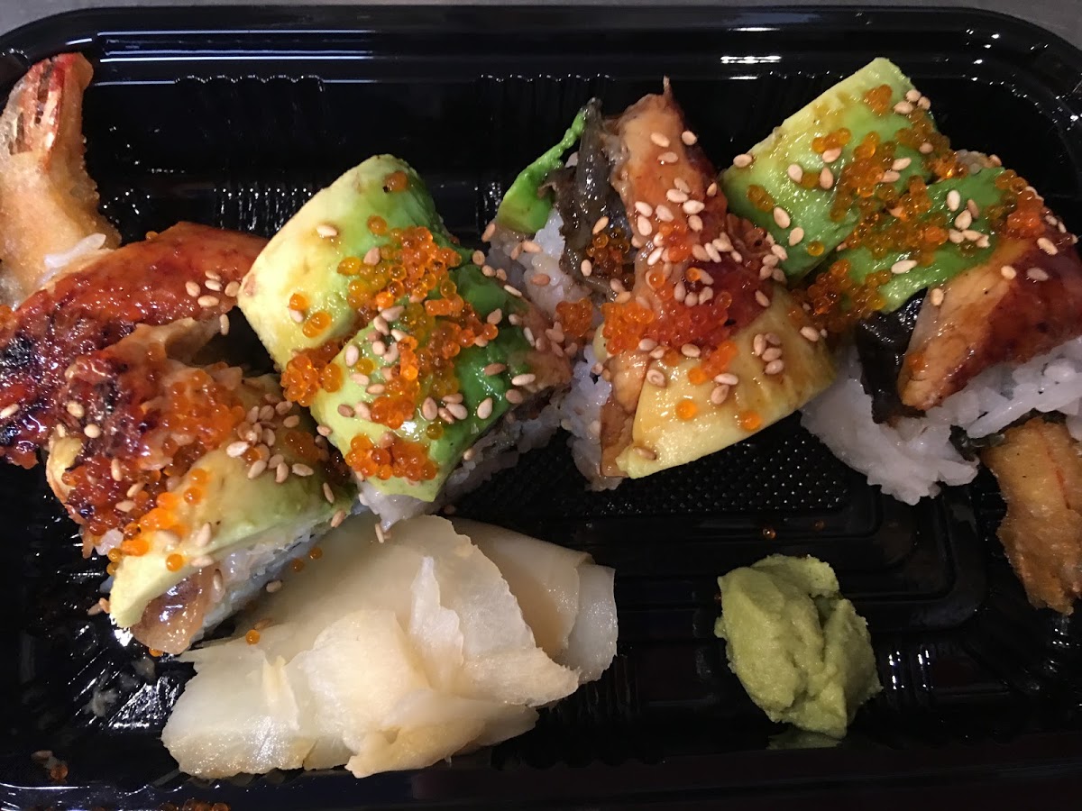 Order 48. Dragon Roll food online from Sushi Kinta store, San Francisco on bringmethat.com